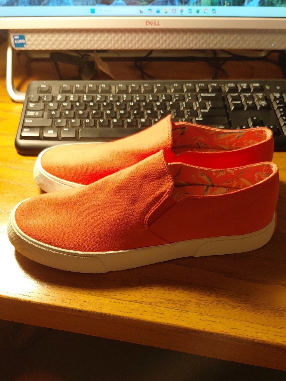 Vionic Groove Canvas Slip-On Flats - Picture 2 of 7